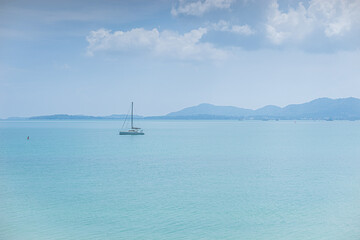 Obraz premium sailing boat on the sea
