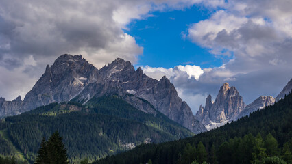 Sexten dolomites in a summer day