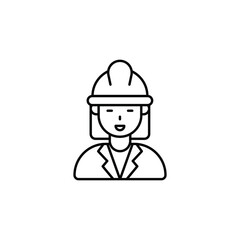 Architect icon design with white background stock illustration