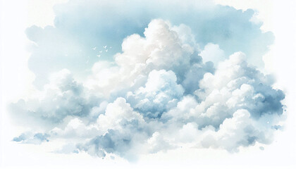 blue sky with clouds