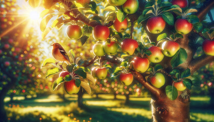 apple tree in the garden