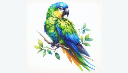 Fototapeta premium blue and yellow macaw