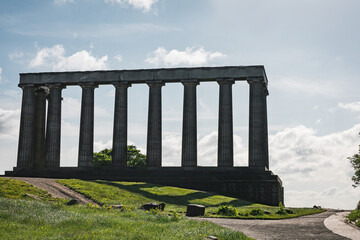 National Monument of Scotland on Calton Hill in Edinburgh