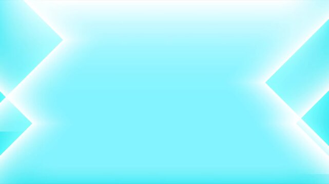 Blue Light Background with Two Triangels Lines. 4k Animation
