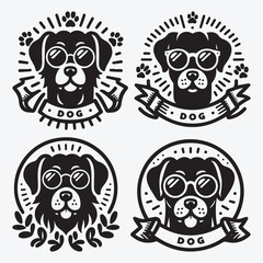 Creative Dog Silhouette Collection Stunning Clip Art for All Pet Enthusiasts