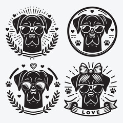 Creative Dog Silhouette Collection Stunning Clip Art for All Pet Enthusiasts
