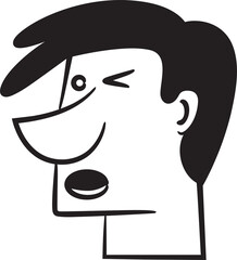 Man Character Comic Illustration
