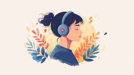 Language learning made easy and accessible with engaging audio podcasts and flat design Improve your vocabulary grammar and communication skills conveniently on your digital devices