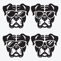 Fototapeta premium Creative Dog Silhouette Collection Stunning Clip Art for All Pet Enthusiasts