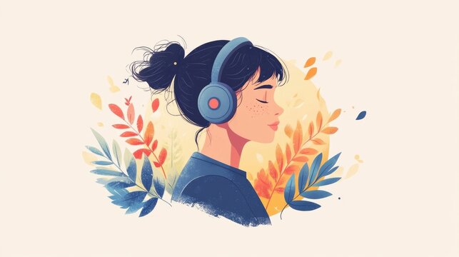 Language learning made easy and accessible with engaging audio podcasts and flat design Improve your vocabulary grammar and communication skills conveniently on your digital devices