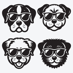 Creative Dog Silhouette Collection Stunning Clip Art for All Pet Enthusiasts