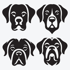 Creative Dog Silhouette Collection Stunning Clip Art for All Pet Enthusiasts