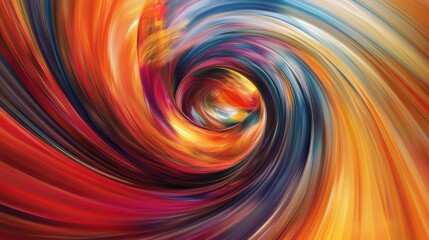 An abstract swirl of bold colors, creating a sense of motion and energy in a dynamic visual display.