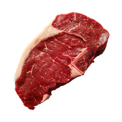 isolated raw steak, raw meat	
