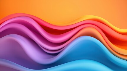 Vibrant Abstract Art of Inflation Waves: Visualizing Economic Impact with Copy Space, 8K Resolution
