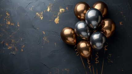 birthday wallpaper with copy space, celebration backdrop