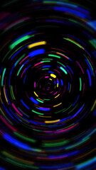 Abstract neon tunnel  background.