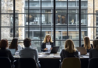 Obraz premium female business people in an office meeting room