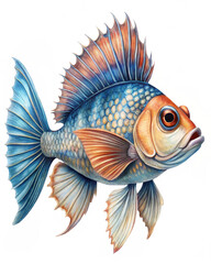 Fototapeta premium fish isolated on white