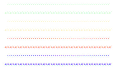  幾何学的な抽象ラインセット。