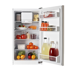fridge with food transparent background 