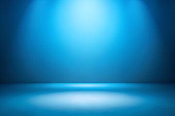 Obraz premium Blue studio room background for product
