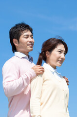 Fototapeta premium 笑顔の夫婦