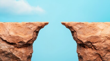 Building Bridges: Visual Representation of Economic Class Disparity with Copy Space for Text, High Detail 8K Image