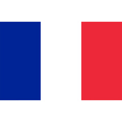National France Flag. Vector Icon