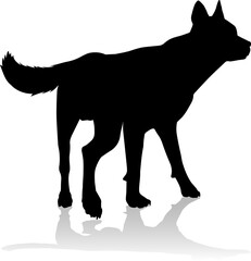 Dog Silhouette Pet Animal