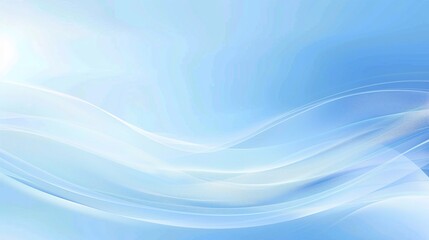 Obraz premium Elegant Blue Gradient Background: Abstract Lines, Curves, and Minimalistic Design for a Calm, Tranquil Atmosphere