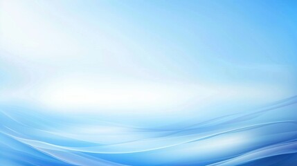 Elegant Blue Gradient Background: Abstract Lines, Curves, and Minimalistic Design for a Calm, Tranquil Atmosphere