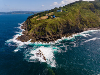 Faro del Cabo Machichaco de Bermeo en Vizcaya