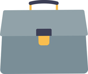 A simple illustration of a blue briefcase, symbolizing business and professionalism.