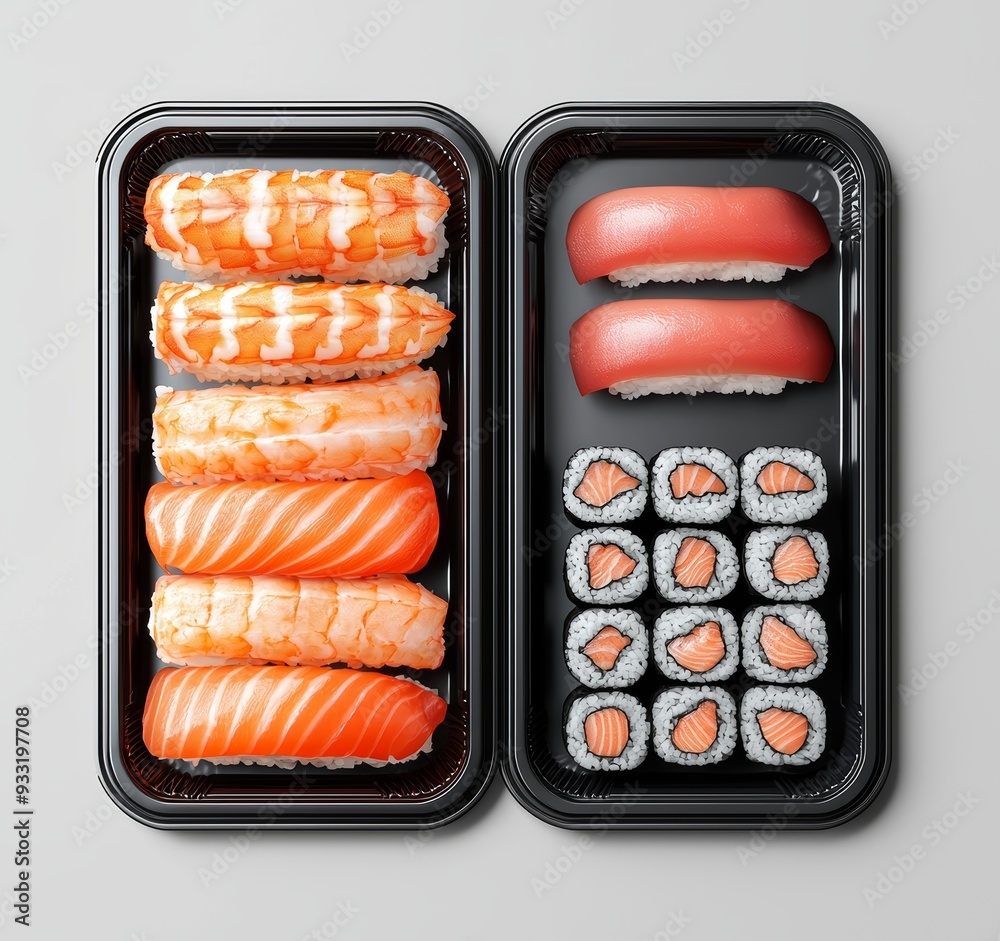 Poster a template of a disposable plastic food container mock up with a transparent lid, isolated, clipping