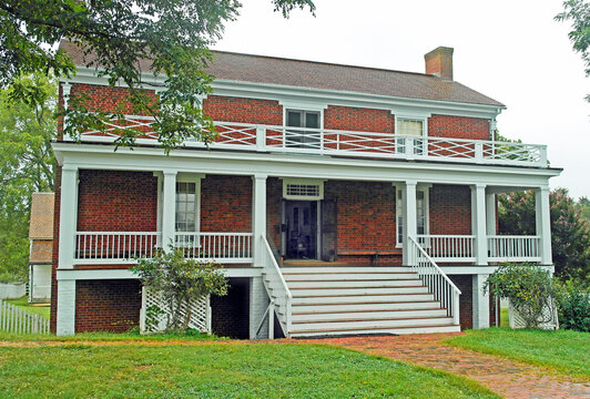 The  McLean House, where the final surrender took place after the American civil war at  Appomattox, VA