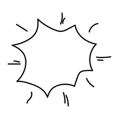 doodle anime, elements, icon, question, emotion, wind, exploding, message, flash, headline, curve