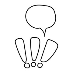 doodle anime, elements, icon, question, emotion, wind, exploding, message, flash, headline, curve