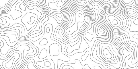 topographic line contour map background, White wave paper curved reliefs abstract background,Geographic mountain terrain.The topo contour map with terrain,
