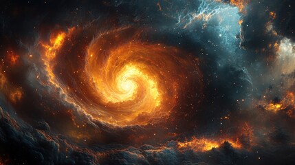 Fiery Cosmic Vortex
