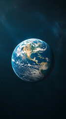 Fototapeta premium Blue Earth from space