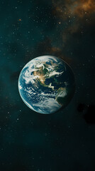 Blue Earth from space