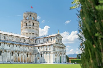 Castello Sforzesco or Sforza Castle in Milan, Italy. Huge Medieval-Renaissance fortress with historical museums and art collections.. Beautiful simple AI generated image