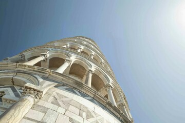 Fototapeta premium Historic commercial building, brick texture close-up, intricate details, soft light . Beautiful simple AI generated image