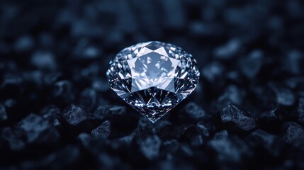 Fototapeta premium Sparkling Stardust Night Sky Background with Diamonds - 8K High Detail Space for Text