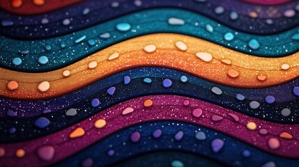 Enchanted Gemstone River Flowing Through Dreamy Valley - Mystical 8K Landscape with Copyspace for Text, High Detail Image