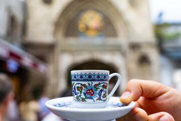 Turkish Coffee (Türk Kahvesi) in the Grand Bazaar (Kapalicarsi) Photo, Eminonu Fatih, Istanbul Turkiye (Turkey)