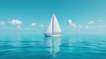 Obraz premium Discovering Hidden Gemstones: Epic Sea Voyage to an Island of Riches | Ideal for Copy Space, 8K Resolution, High Detail