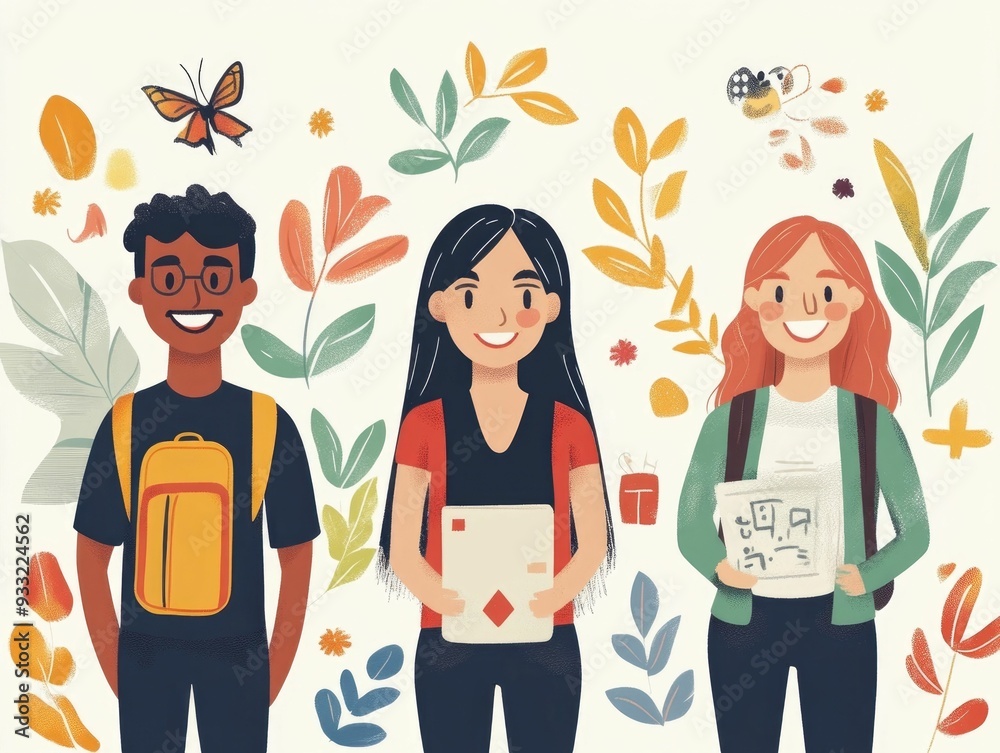 Poster enriching language learning through engaging exchange programs with native speakers developing commu