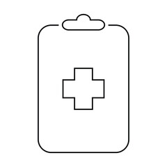 Fototapeta premium Medical chart icon vector on white background